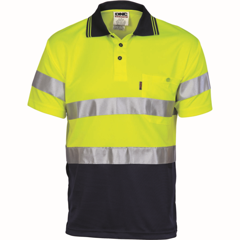 Hi Vis Logo Embroidery Polo Shirt 3715/3716 CR Ref Tape - Workwearlink ...