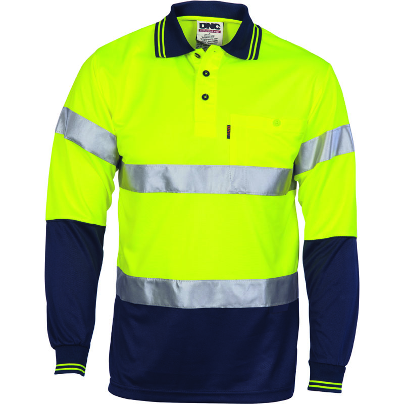 Hi Vis Logo Embroidery Polo Shirt 3715/3716 CR Ref Tape - Workwearlink ...
