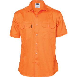 Cotton Drill Work Shirt - Short Sleeve 3201