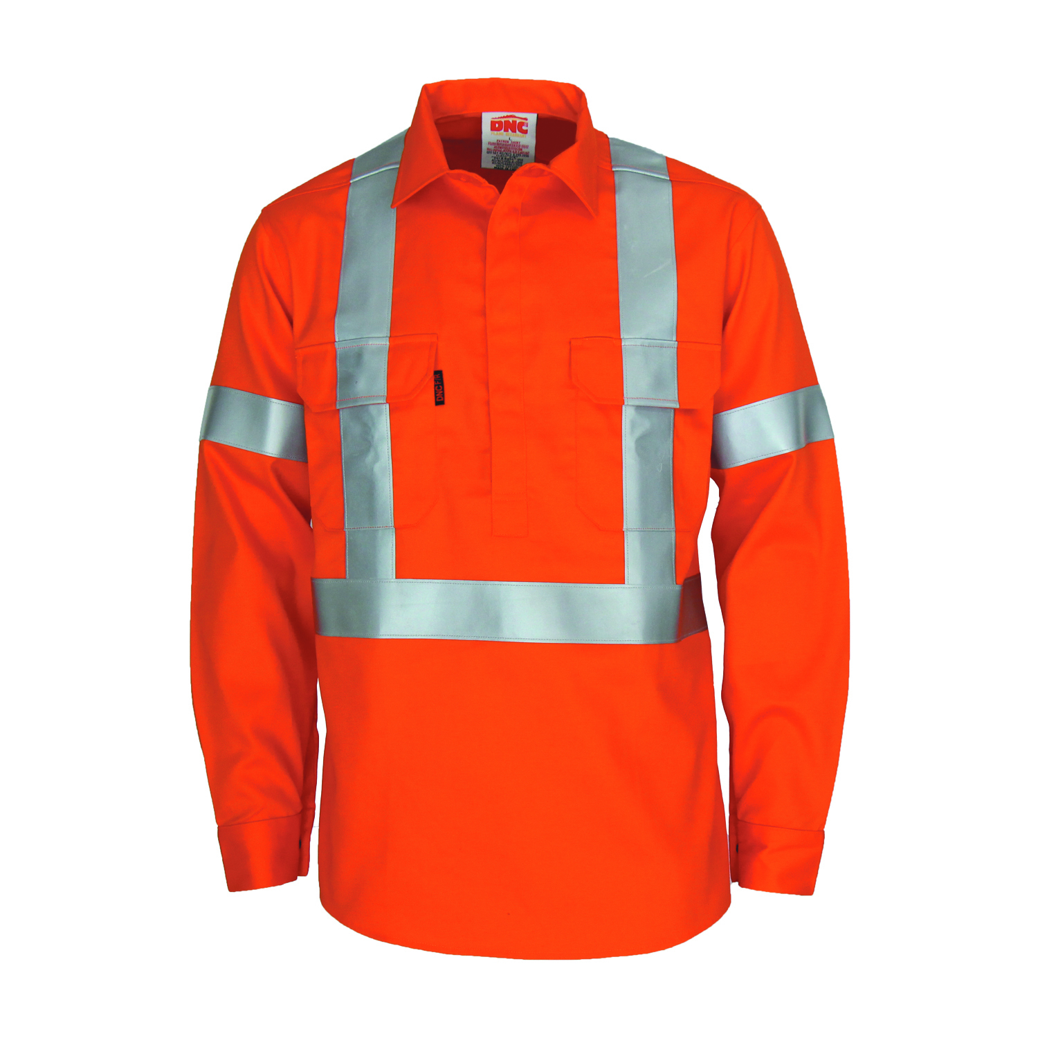 Patron saint flame retardant arc rated closed front shirt with "X" back F/R R/tape - L/S 3408 - Image 3