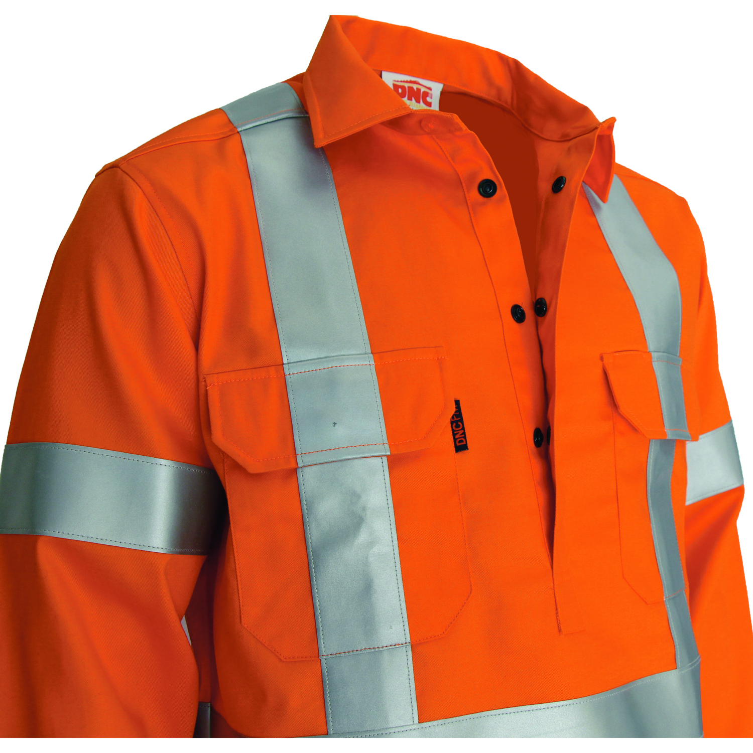 Patron saint flame retardant arc rated closed front shirt with "X" back F/R R/tape - L/S 3408 - Image 4