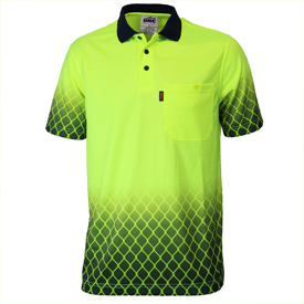 Hvs Sublimated Metal Mesh Polo 3551
