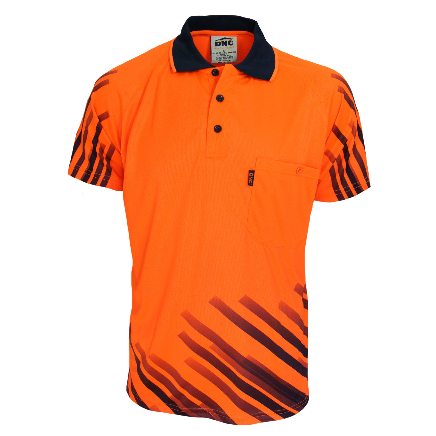 HiVis Sublimated Full Stripe Polo 3566