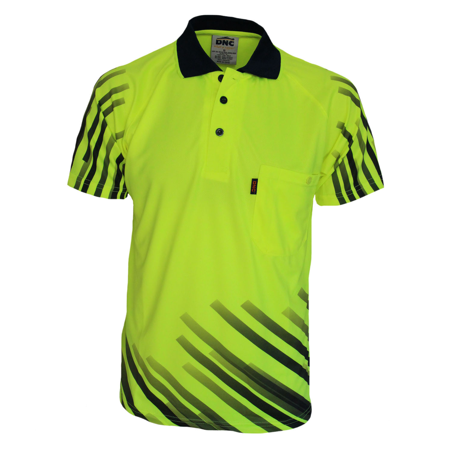 HiVis Sublimated Full Stripe Polo 3566 - Image 3
