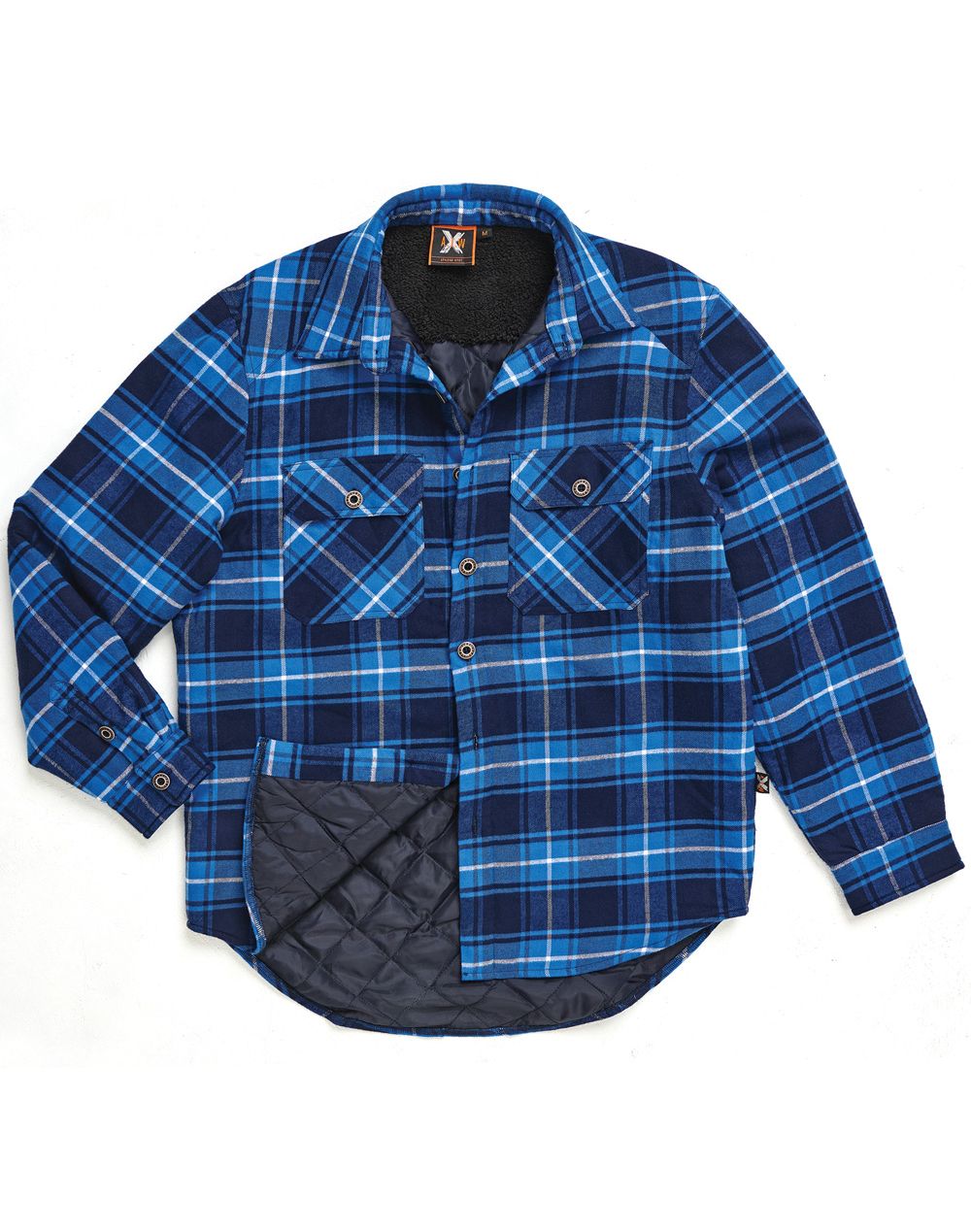 WT07 UNISEX QUILTED FLANNEL SHIRT-STYLE JACKET - Workwearlink & Embroidery