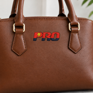 Logo on Leather (embroidery or printing)